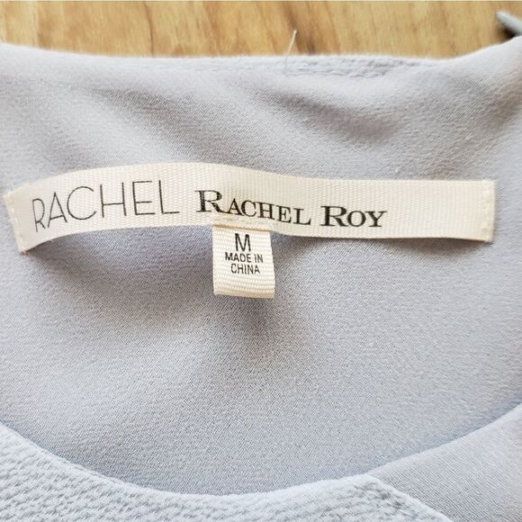 🔹️Rachel Roy Cornflower Blue Asymmetric Sleeveless Blouse Medium - Picture 10 of 12